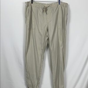 Faded Glory khaki colored pants 55% linen size XL